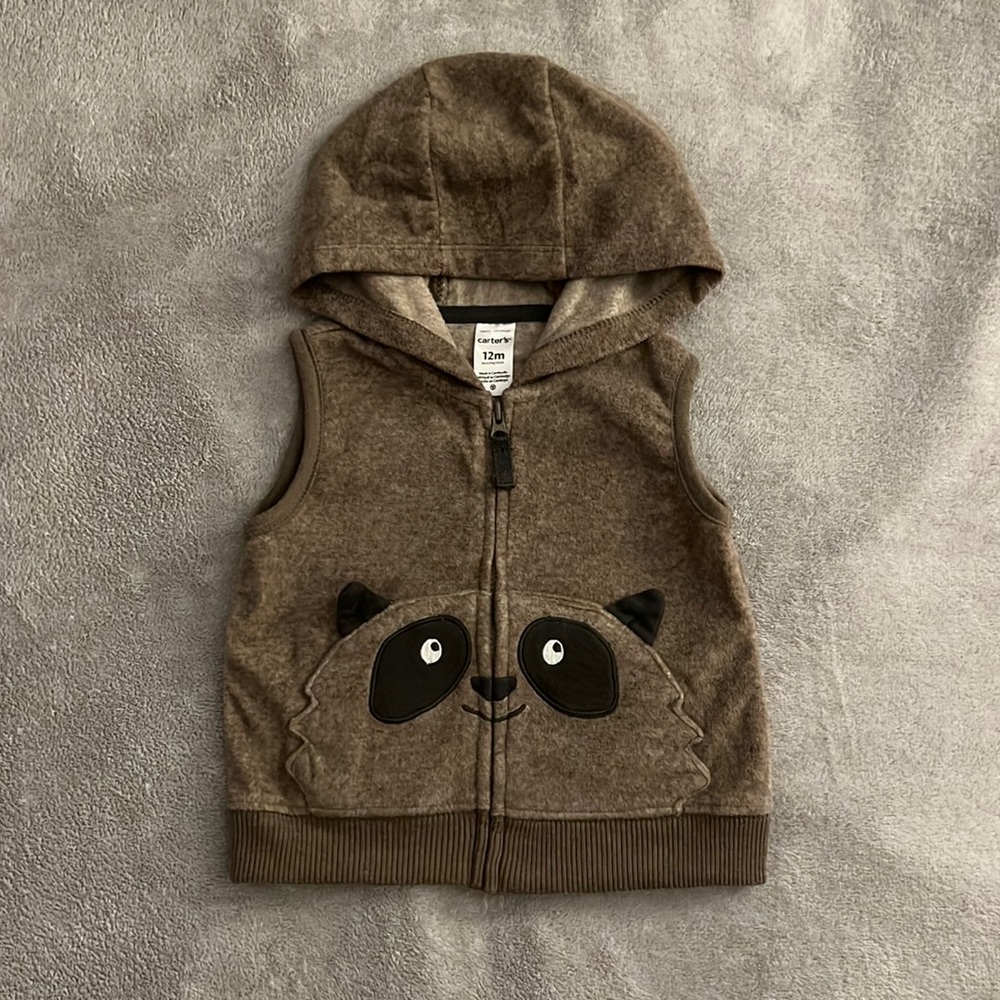 Never worn! 12 month fleece vest - Carter’s